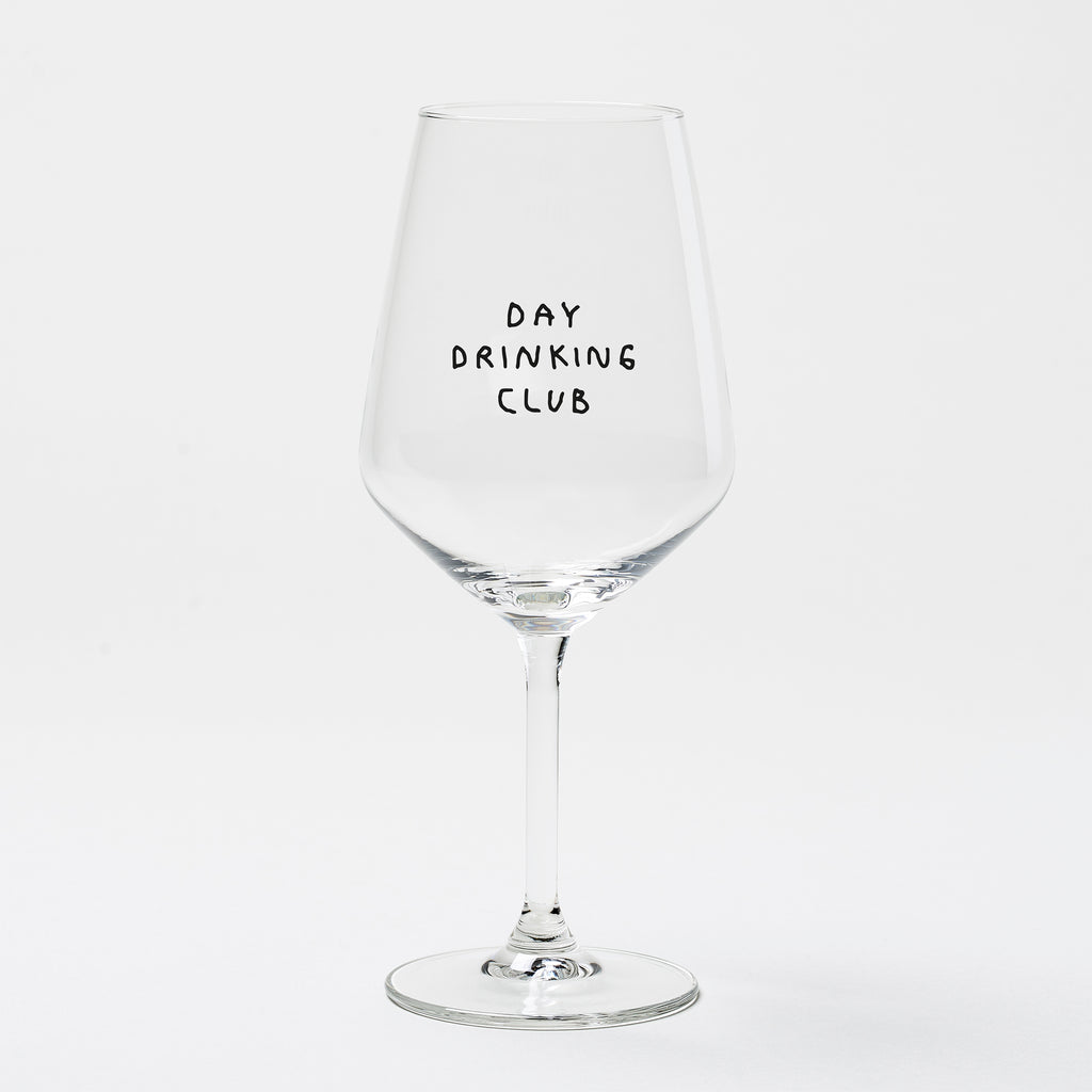 "Day Drinking Club" Weinglas