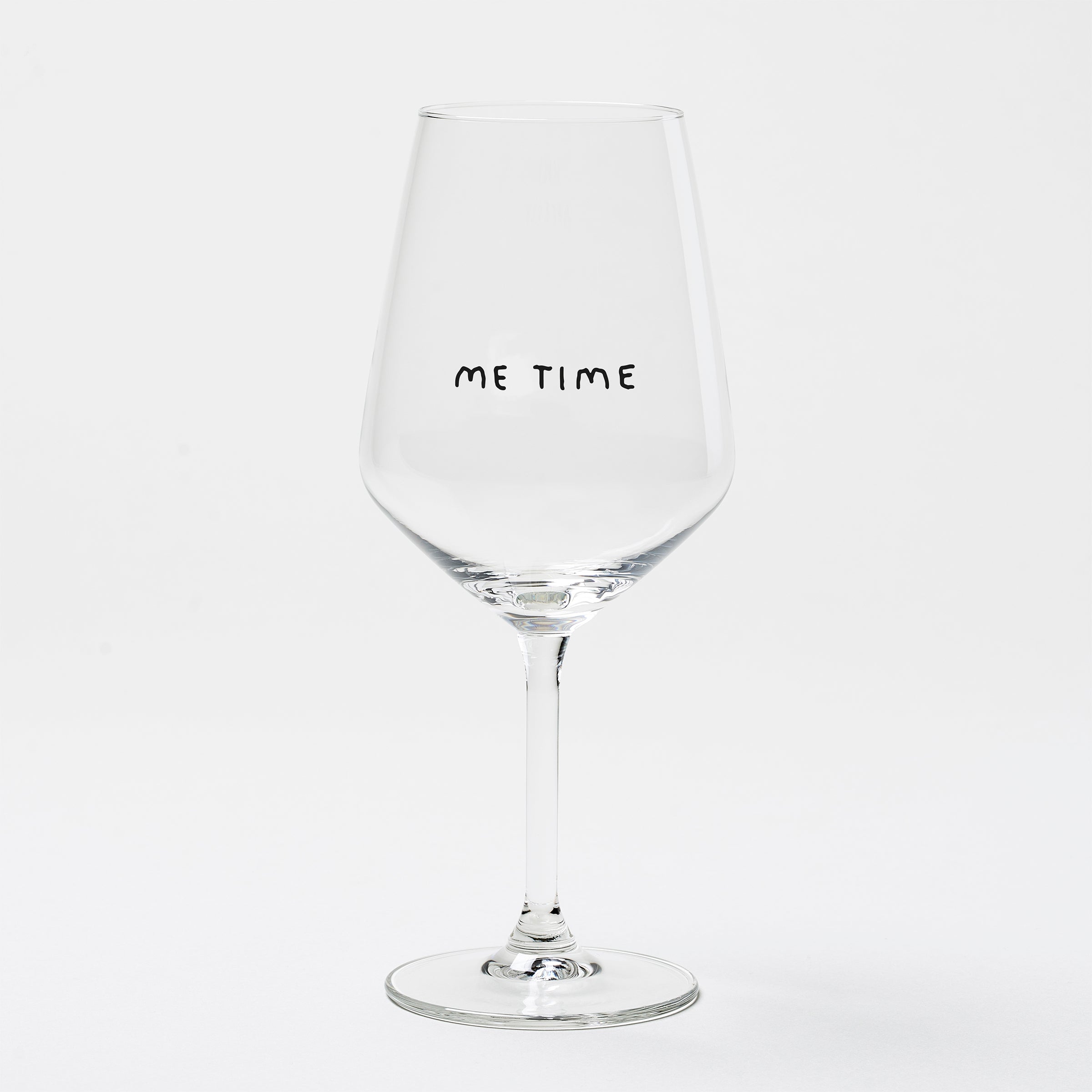 "Me Time" Weinglas