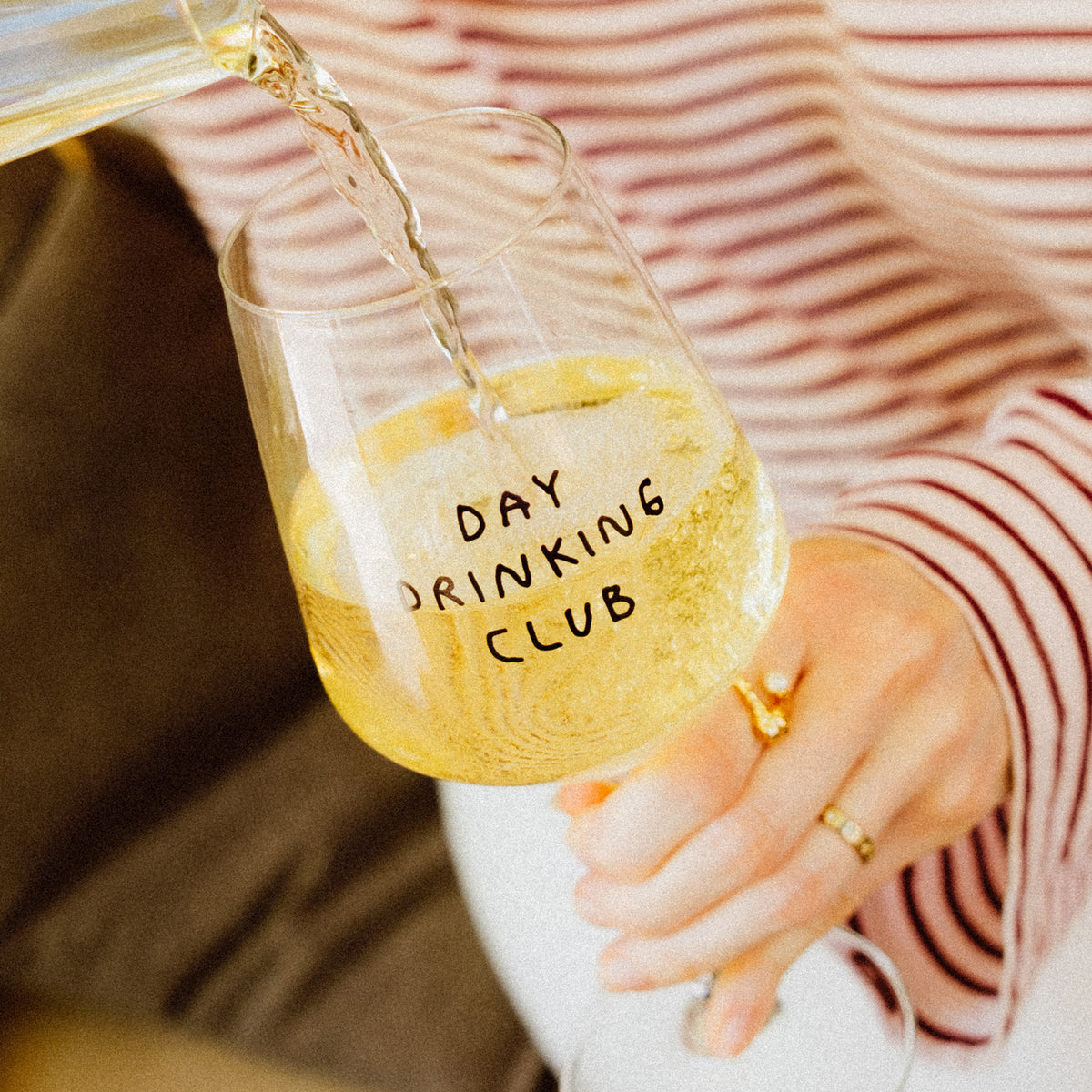 "Day Drinking Club" Weinglas