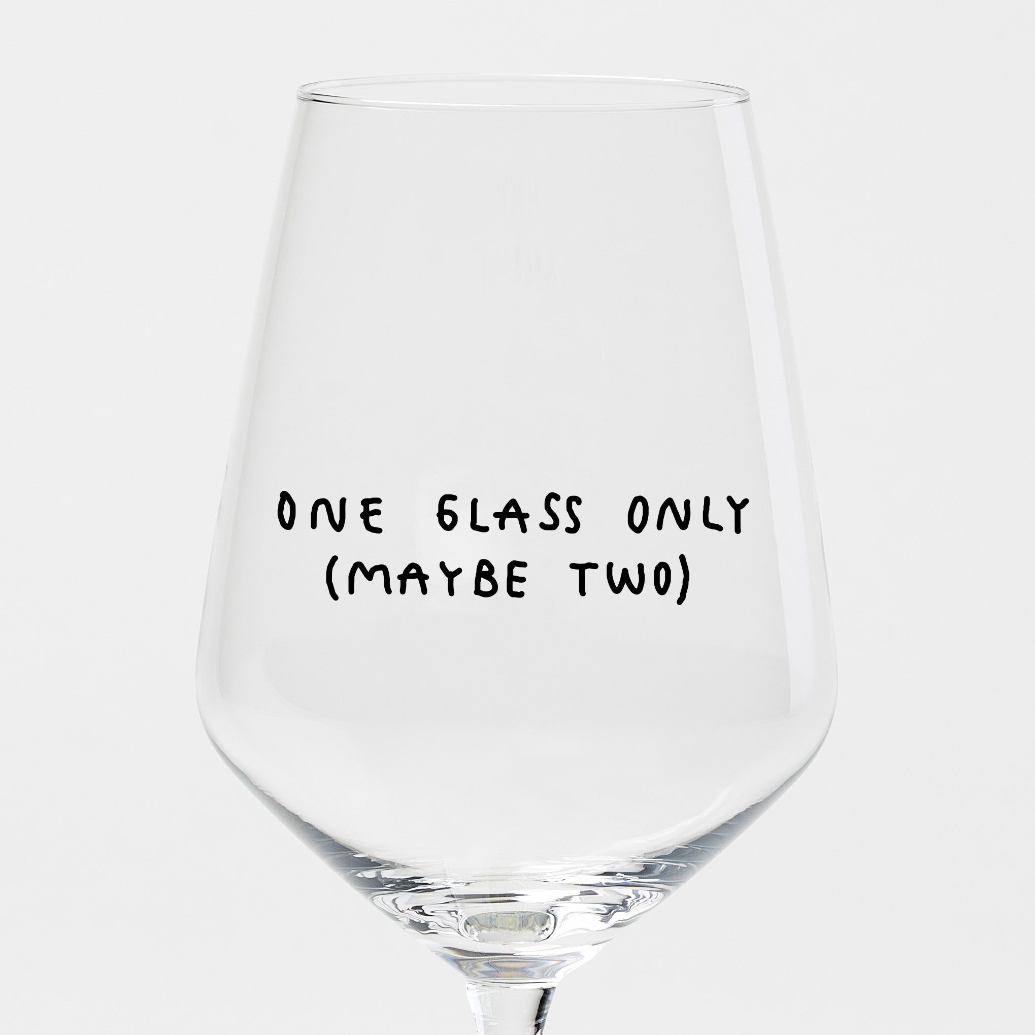 "One Glass Only (Maybe Two)" Weinglas by Johanna Schwarzer × selekkt