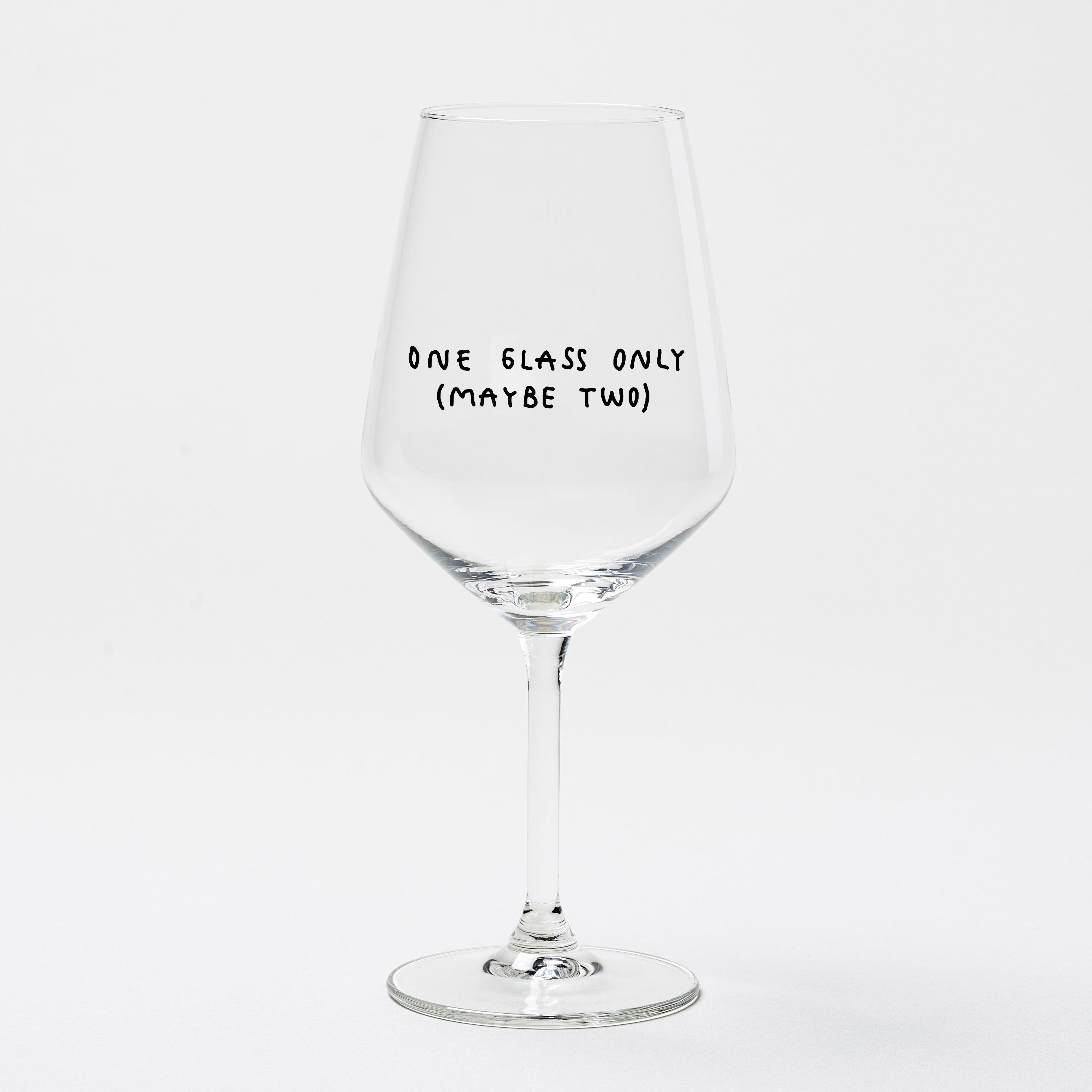 "One Glass Only (Maybe Two)" Weinglas by Johanna Schwarzer × selekkt