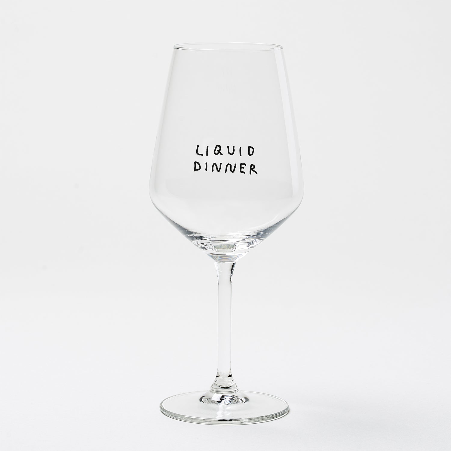 "Liquid Dinner" Weinglas
