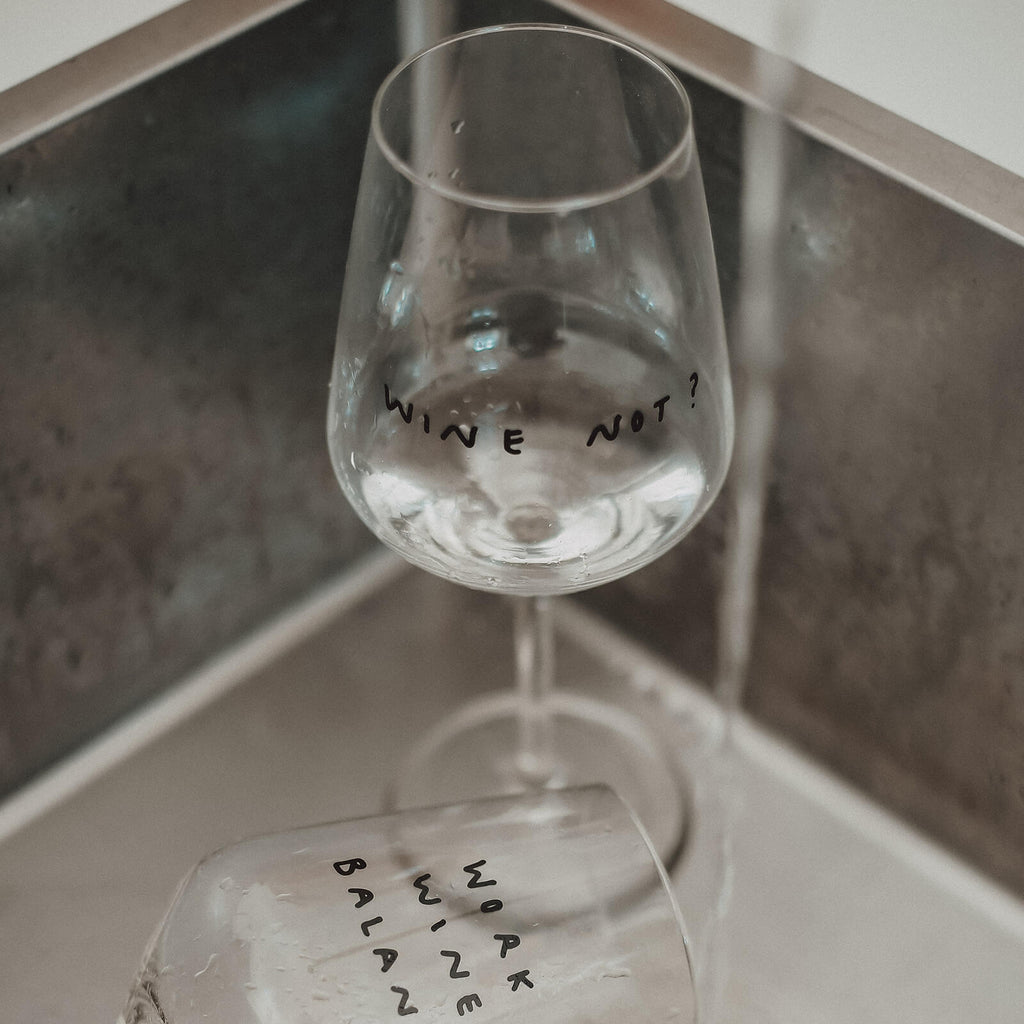 "Wine Not" Weinglas